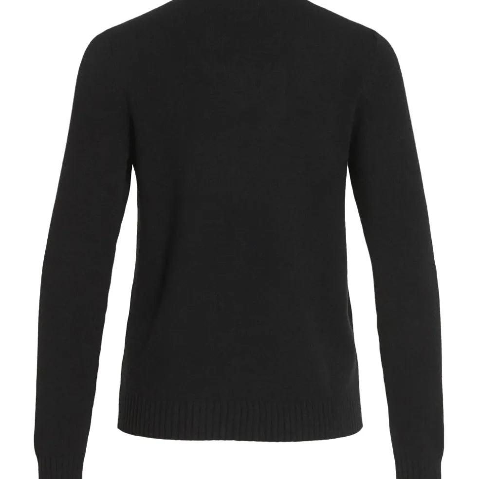 VILA dame strik VIRIL - Black