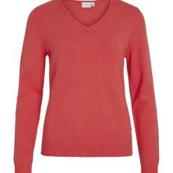 VILA dame strik VIRIL - Dubarry DARK MELANGE