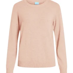 VILA dame strik VIRIL - Misty Rose Melange
