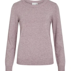 VILA dame strik VIRIL - Toadstool Light Melange