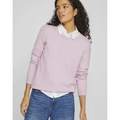 VILA dame strik VIRIL - Winsome Orchid MELANGE