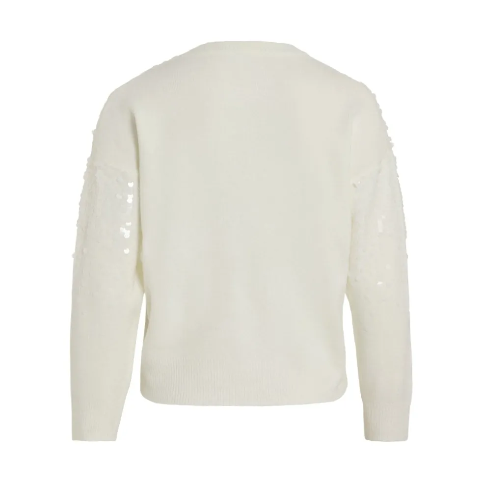 Vila dame strik VISIQUIN - White