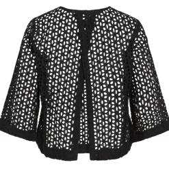 VILA DAME TOP VIAKISA - Black Beauty