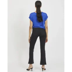 VILA dame top VIELLETTE - Mazarine Blue