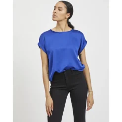 VILA dame top VIELLETTE - Mazarine Blue