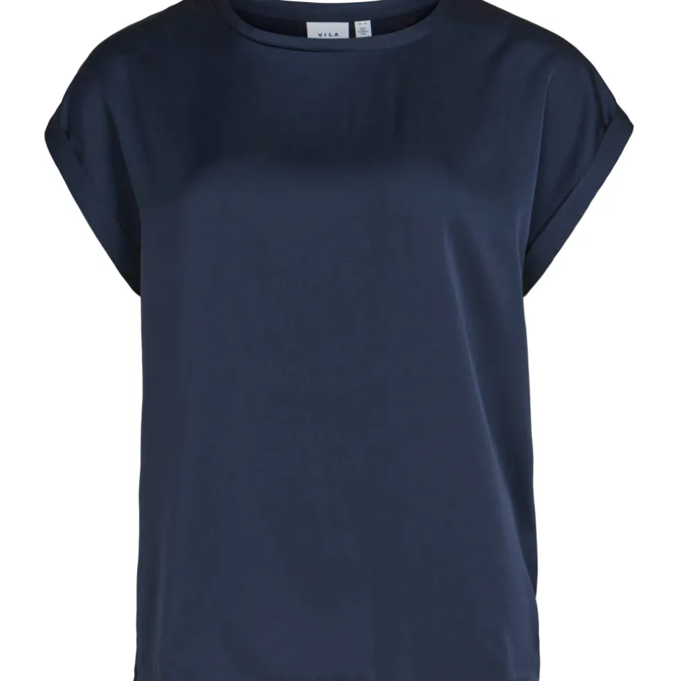 VILA dame top VIELLETTE - Navy Blazer
