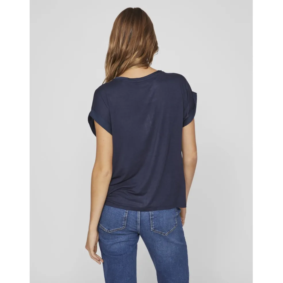 VILA dame top VIELLETTE - Navy Blazer