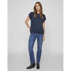 VILA dame top VIELLETTE - Navy Blazer