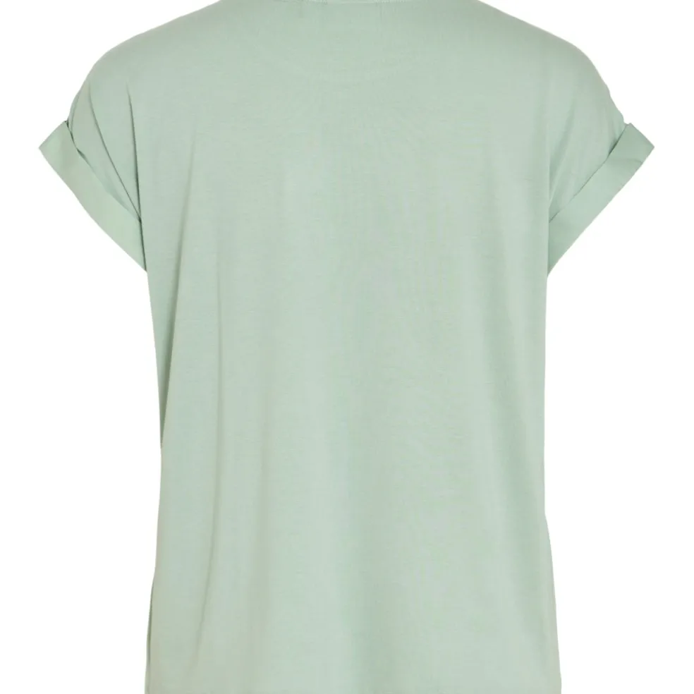 VILA dame top VIELLETTE - Silt Green