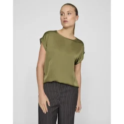 VILA dame top VIELLETTE - Capulet Olive