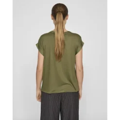 VILA dame top VIELLETTE - Capulet Olive