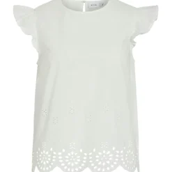 Vila dame top VIHORTENSA - Snow white