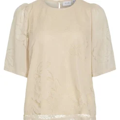 VILA dame top VIKAYLE - Rose Smoke