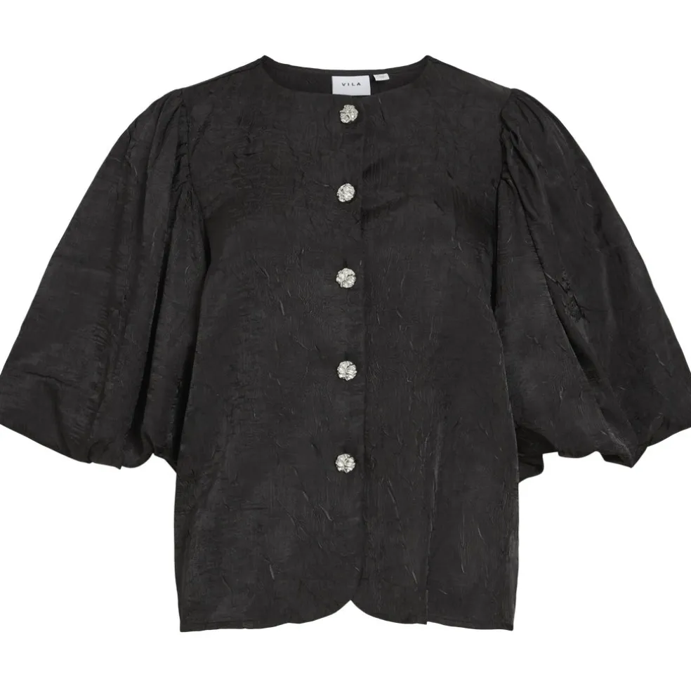 VILA Dame Top VIMABELL - Black