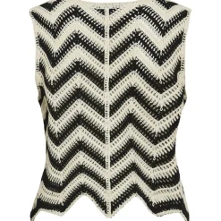 VILA dame top VISERILDA - Birch BLACK