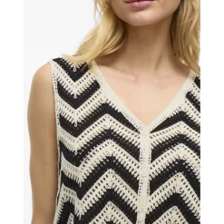 VILA dame top VISERILDA - Birch BLACK