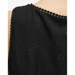 VILA dame top VITORTENA - Black Beauty