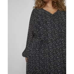 Vila kjole curve dame VIDALIANA - Black