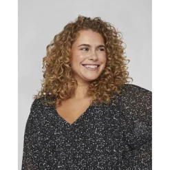 Vila kjole curve dame VIDALIANA - Black